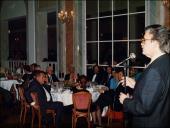 Nélio Mendonça, presidente da Assembleia Legislativa Regional, a discursar no jantar de gala do 6.º Raid Diário de Notícias no Reid´s Hotel, Freguesia de São Martinho, Concelho do Funchal