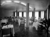 Sala de refeições do estabelecimento Golden Gate, na avenida Zarco, Freguesia da Sé, Concelho do Funchal