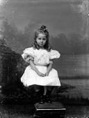 Retrato de uma menina, filha mais nova da princesa de Sapieha (corpo inteiro)